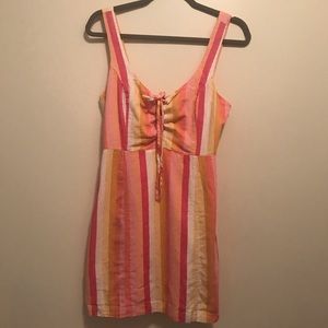 Forever 21 Rainbow Striped Dress - Size Small
